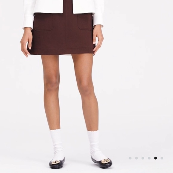 Tory Burch Black Minnie Travel Ballet Flats Gold Logo - Picture 9 of 9